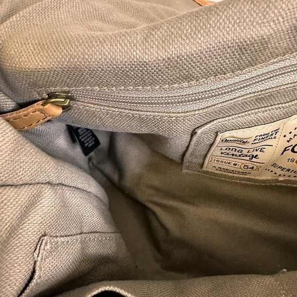 Fossil Multicolor Messenger Crossbody Bag Issue 54 With‎ Key Fob Vintage EUC - Picture 13 of 16